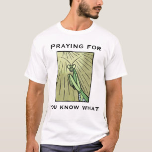 T-shirt Mante religieuse priant pour Vous savez quoi Drôle