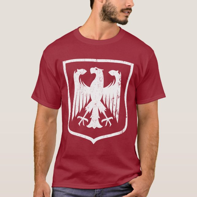 T-shirt Manteau d'Allemand Eagle - du Deutschland des bras (Devant)