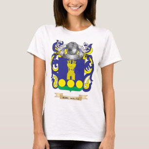 T-shirt Manteau de Borg- (Malte) des bras (crête de