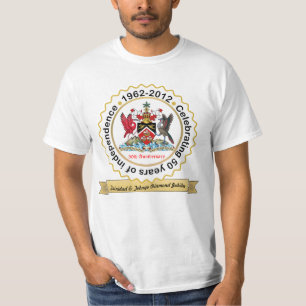 T-shirt Manteau de conception d'anniversaire du Trinidad