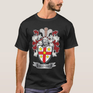 T-shirt Manteau de crête de famille de Blevins des bras