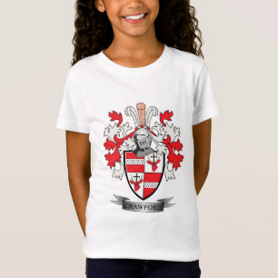 T-Shirt Manteau de crête de famille de Crawford des bras