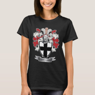 T-shirt Manteau de crête de famille de Sinclair des bras