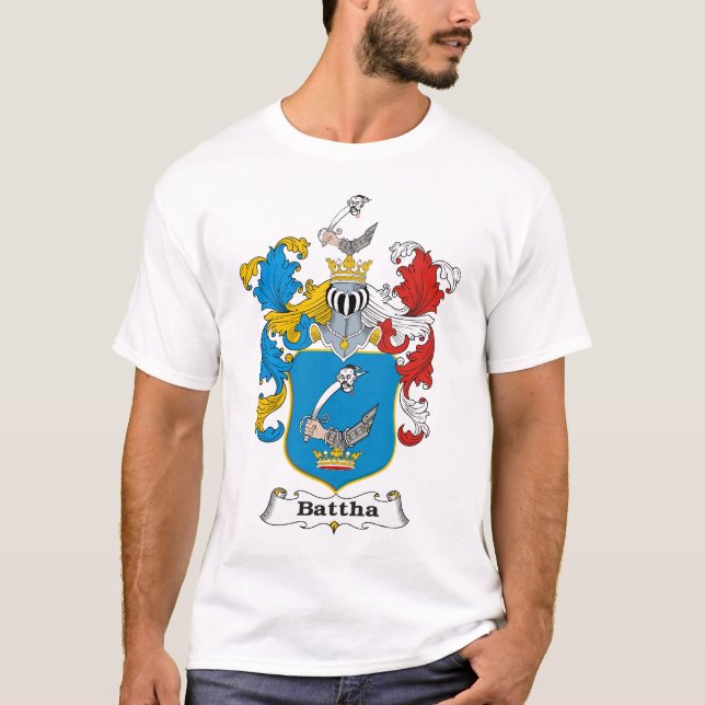 T-shirt Manteau de famille de Battha des bras hongrois (Devant)