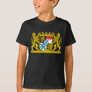 T-shirt Manteau de la Bavière des bras