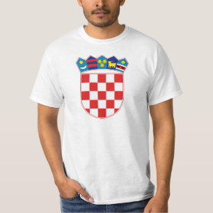 T-shirt Manteau de la Croatie des bras heure Hrvatska