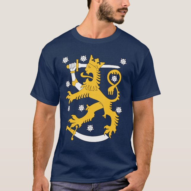T-shirt Manteau de la Finlande des bras (Devant)