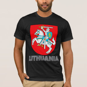 T-shirt Manteau de la Lithuanie des bras