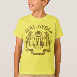 T-shirt Manteau de la Malaisie des bras vintages