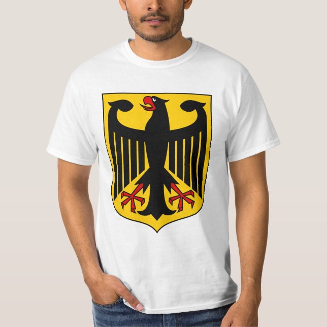 T-shirt Manteau de l'Allemagne des chemises de bras (Devant)