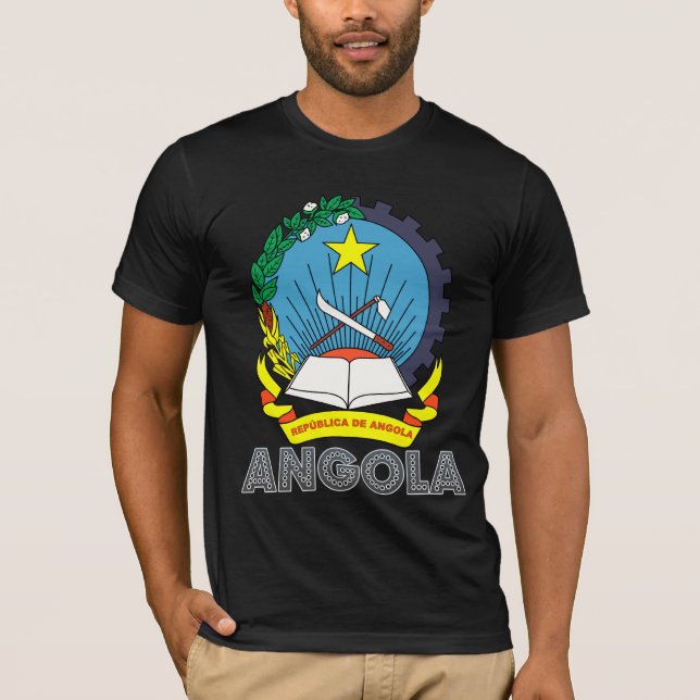 T-shirt Manteau de l'Angola des bras (Devant)
