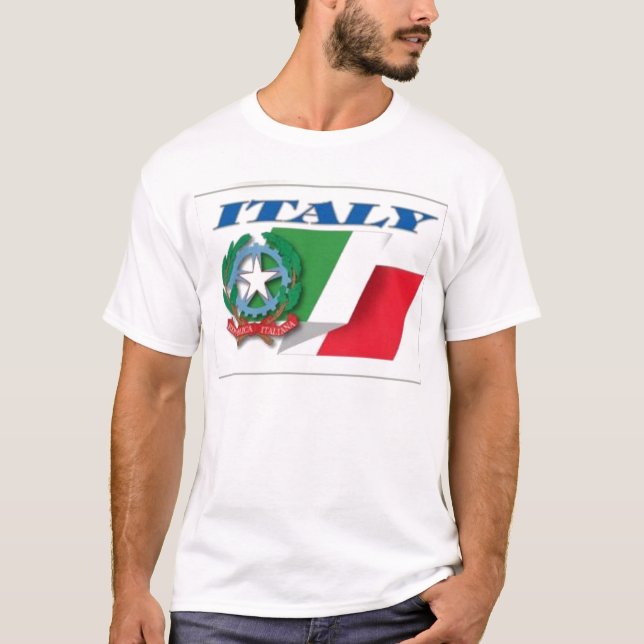 T-shirt Manteau de l'Italie des bras (Devant)