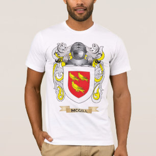 T-shirt Manteau de McGill des bras (crête de famille)