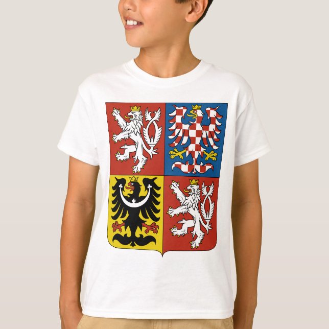 T-shirt Manteau de République Tchèque des bras (Devant)