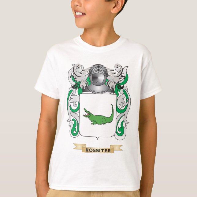 T-shirt Manteau de Rossiter des bras (crête de famille) (Devant)