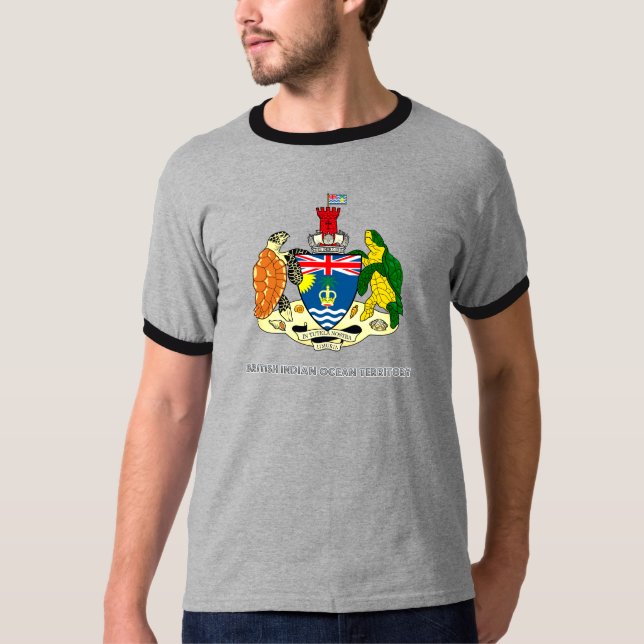 T-shirt Manteau de territoire d'Océan Indien britannique (Devant)