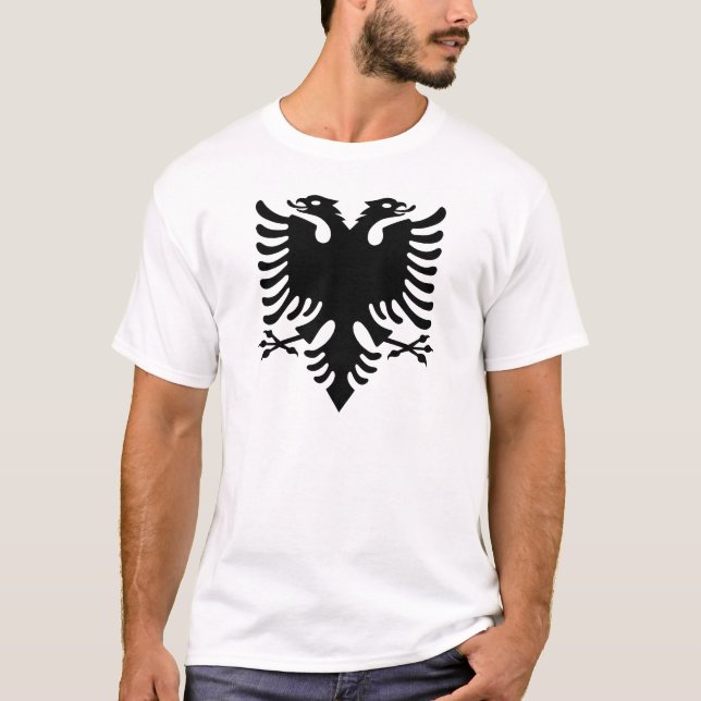 T-shirt Manteau des bras albanais (Devant)