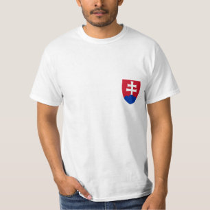 T-shirt Manteau des bras de la Slovaquie