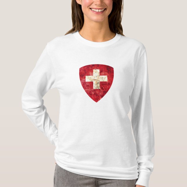 T-shirt Manteau des bras de la Suisse (Devant)