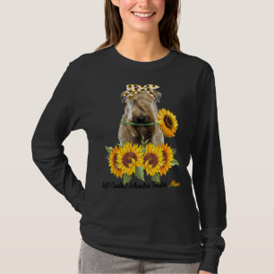 T-shirt Manteau doux à roulette Terrier maman Tournesol Ch