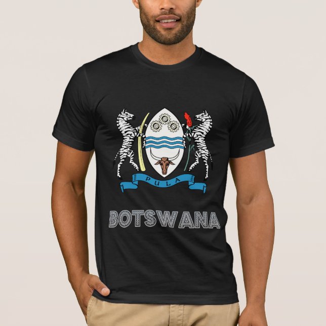 T-shirt Manteau du Botswana des bras (Devant)