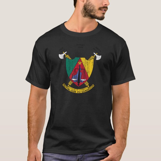 T-shirt Manteau du Cameroun des bras (Devant)