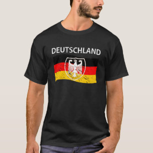 T-shirt Manteau du Deutschland de drapeau d'Allemand de