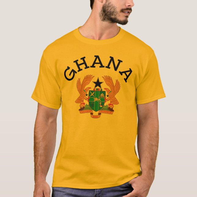 T-shirt manteau du Ghana de conception de bras (Devant)