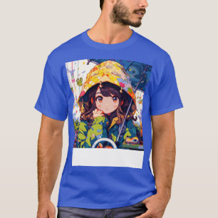T-shirt manteau et fille de pluie