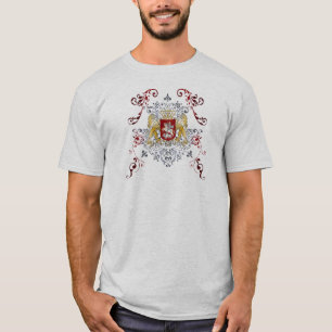 T-shirt Manteau lions élégants d'or de bras des 3
