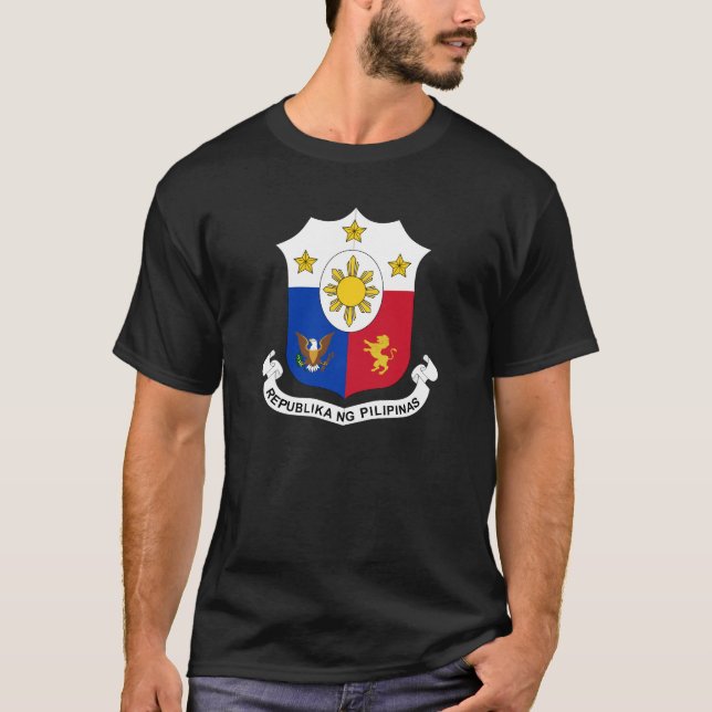 T-shirt Manteau officiel de Philippines de symbole (Devant)
