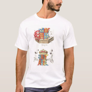 T-shirt Manteaux des bras de Henry VII et d'Elizabeth de