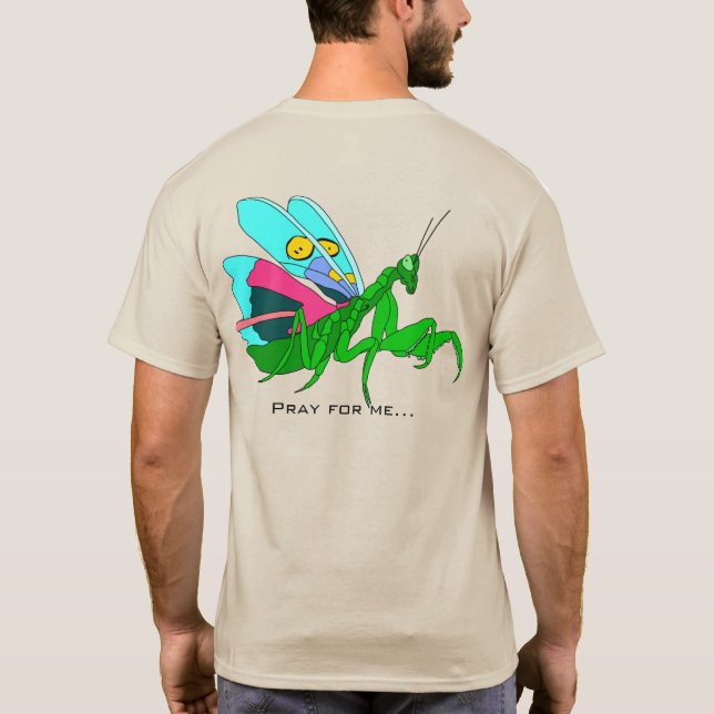 T-shirt Mantis de prière colorée (Dos)