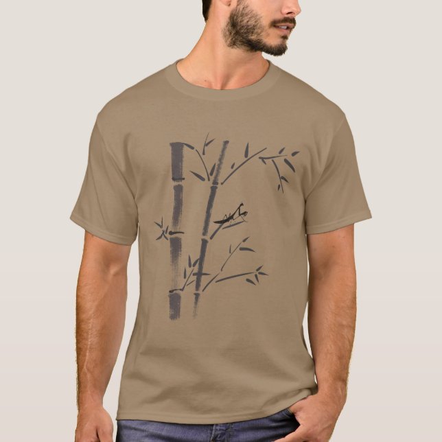 T-shirt Mantis En Sortie De Bambou (Devant)