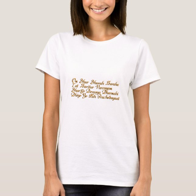 T-shirt Mantra de Gayatri (Devant)