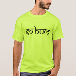 T-shirt Mantra SO HUM - contour noir et blanc plat