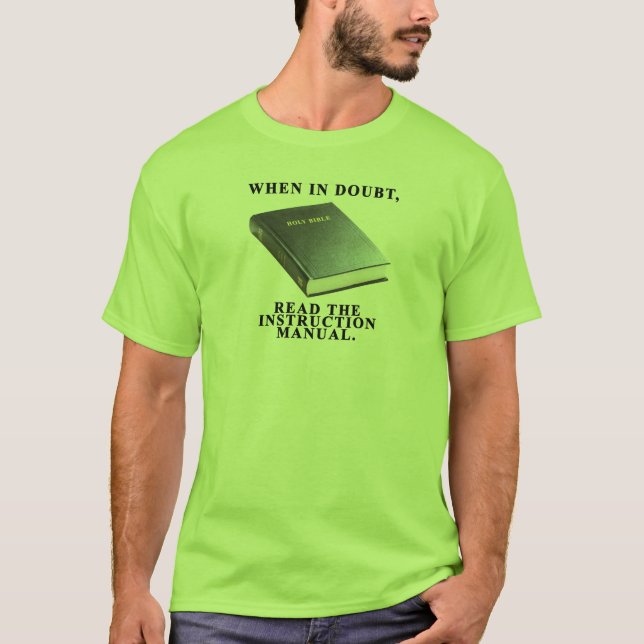T-shirt Manuel de l'instruction de l'homme (Devant)