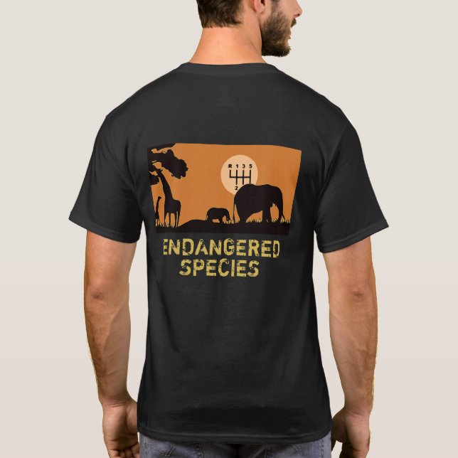 T-shirt MANUEL - En voie de disparition (Dos)