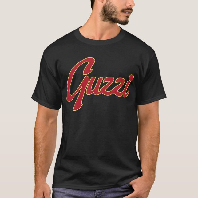 T-shirt Manuscrit classique de point de Guzzi (Devant)