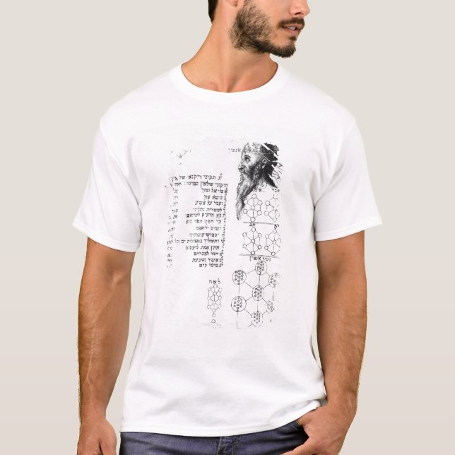 T-shirt Manuscrit juif illustrant la phrénologie (Devant)