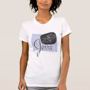 T-shirt Manuscrit noir et bleu de Jerry