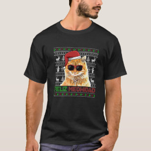 T-shirt Manx Cat Feliz Meowidad Funny Christmas
