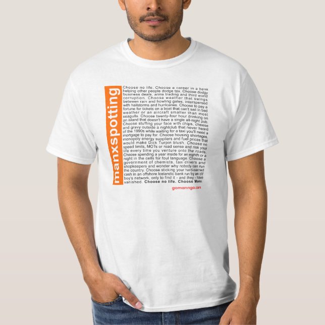 T-shirt Manxspotting (Devant)
