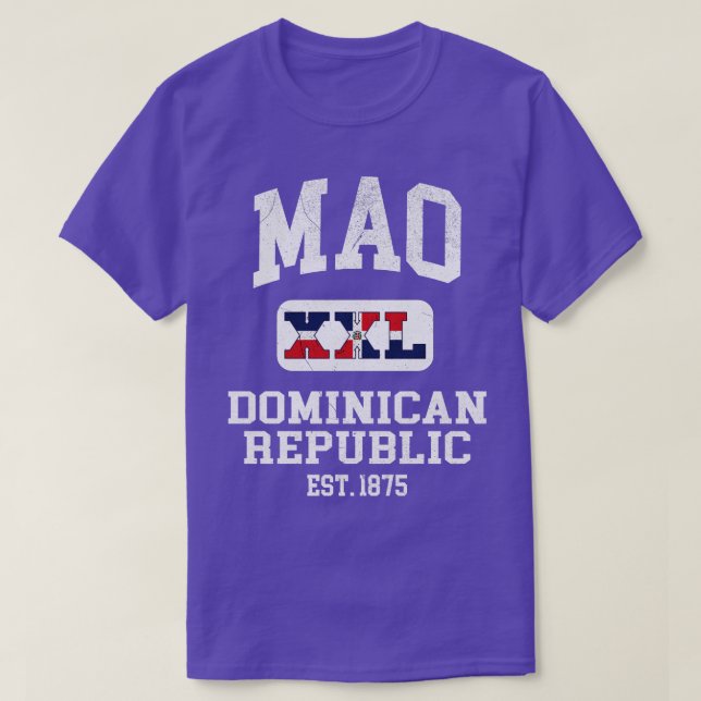 T-shirt Mao République dominicaine XXL Design sportif 1 (Design devant)
