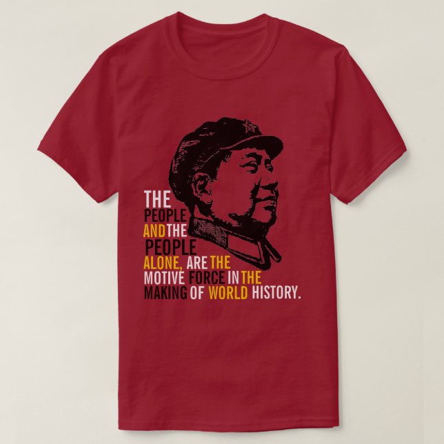 T-SHIRT MAO ZEDONG (Design devant)
