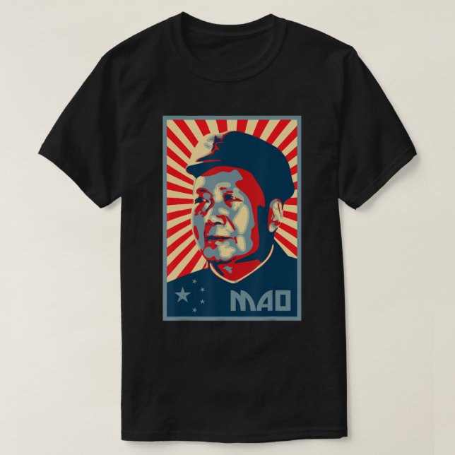 T-shirt Mao Zedong Tse Tung Président Mao Chine Chinois Pa (Design devant)