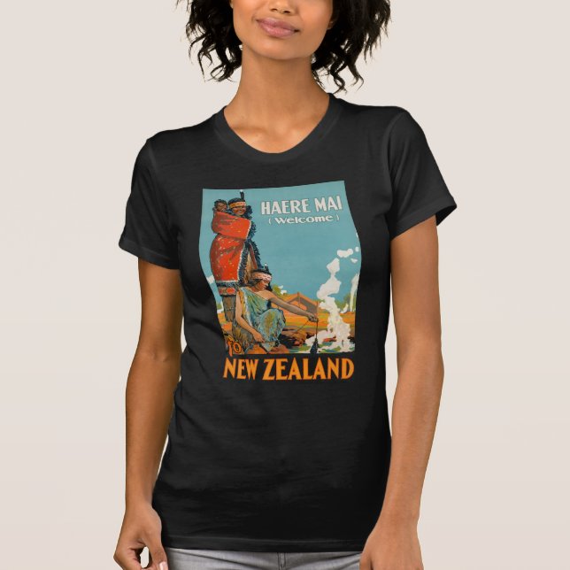T-shirt Maori bienvenu de l'AMI de la Nouvelle Zélande (Devant)