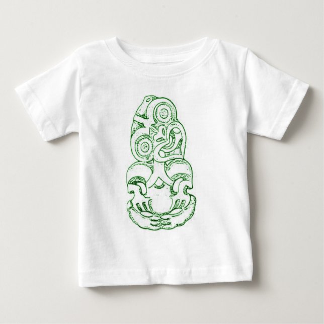 T-shirt maori de nourrisson de croquis de Hei-Tiki (Devant)