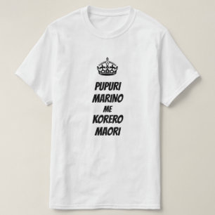 T-shirt Maori pour garder son calme et parler maori