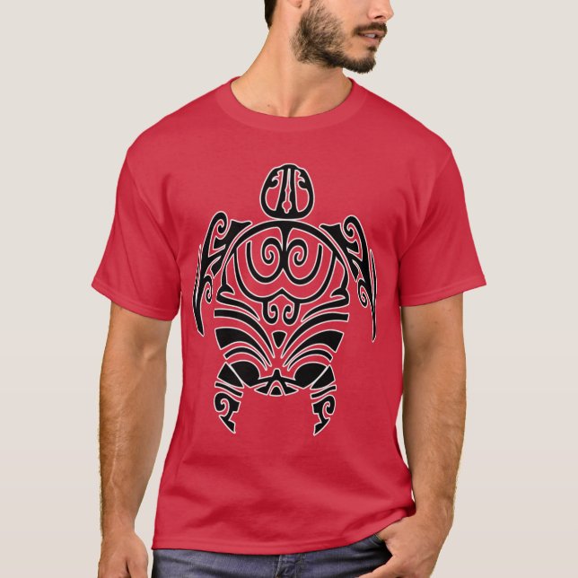 T-shirt maori turtle turtle tribal tattoo boy (Devant)
